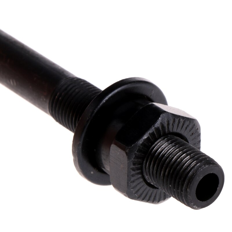 Essieu VTT à Dégagement Rapide – CNC Creux Léger, Poignée Alu, Tige Acier, Av.145mm / Arr.180mm, Noir/Bleu, Pour VTT Et Route