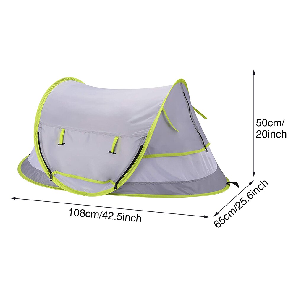 Leichtes, faltbares strandzelt für kinder, sonnenschutz zum angeln, einfacher aufbau mit aufbewahrungstasche, tragbar, ideal für reisen, outdoor-camping und wandern.