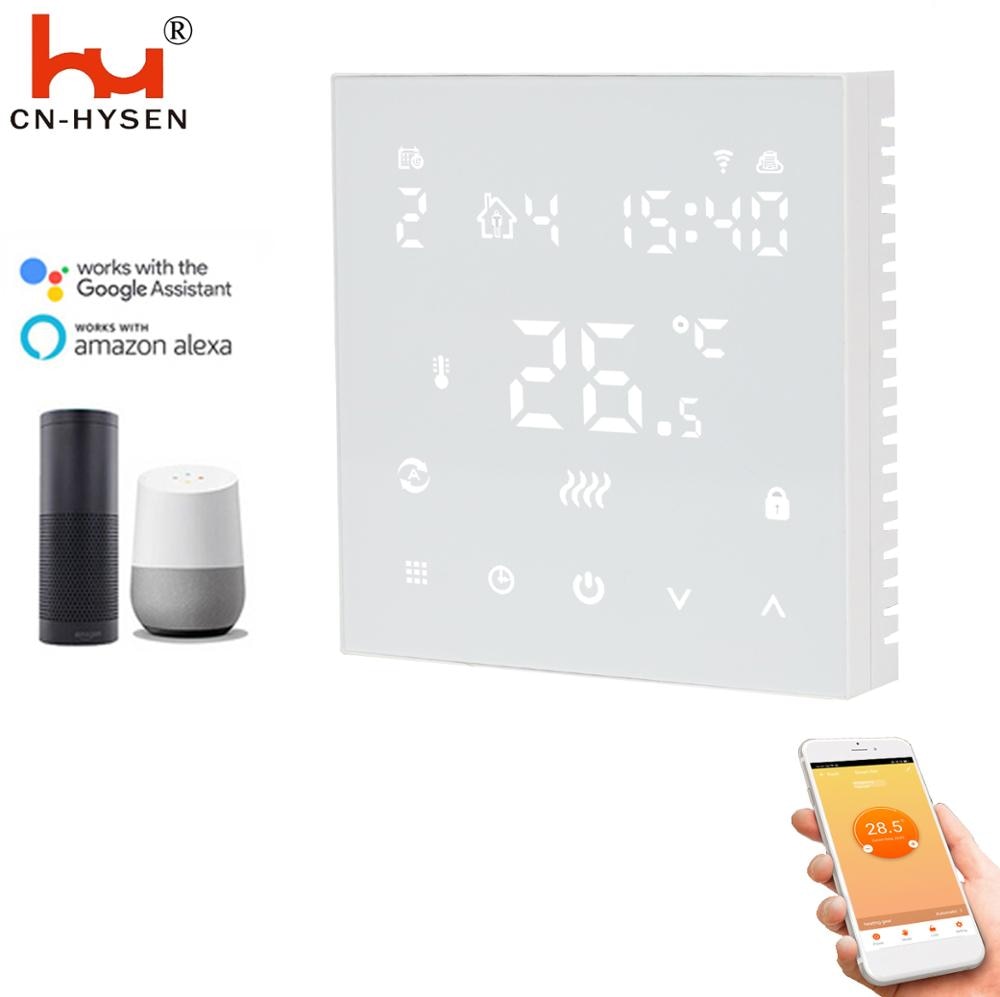 Room Digital Hydronic/Gas Boiler Heating Thermostat with WiFi Connection & Voice Control Room Temperature Controller