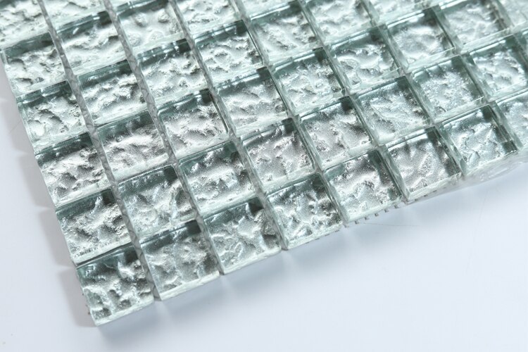 Silver Glass Mosaic Kitchen Backsplash JMFGT2014 Bathroom Glass Mosaics Wall Tile