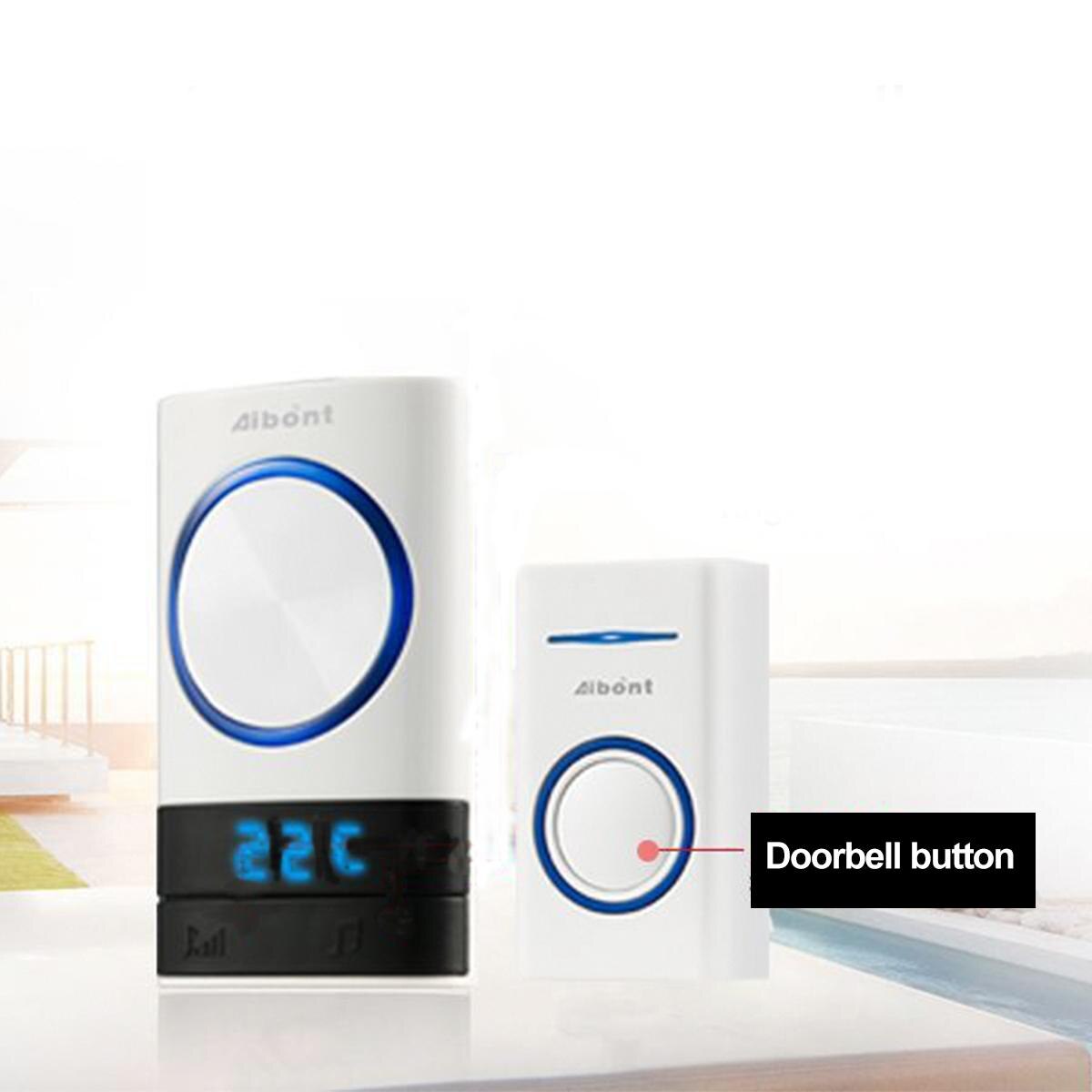 Waterproof Home Wireless Doorbell LED Temperature ... – Grandado