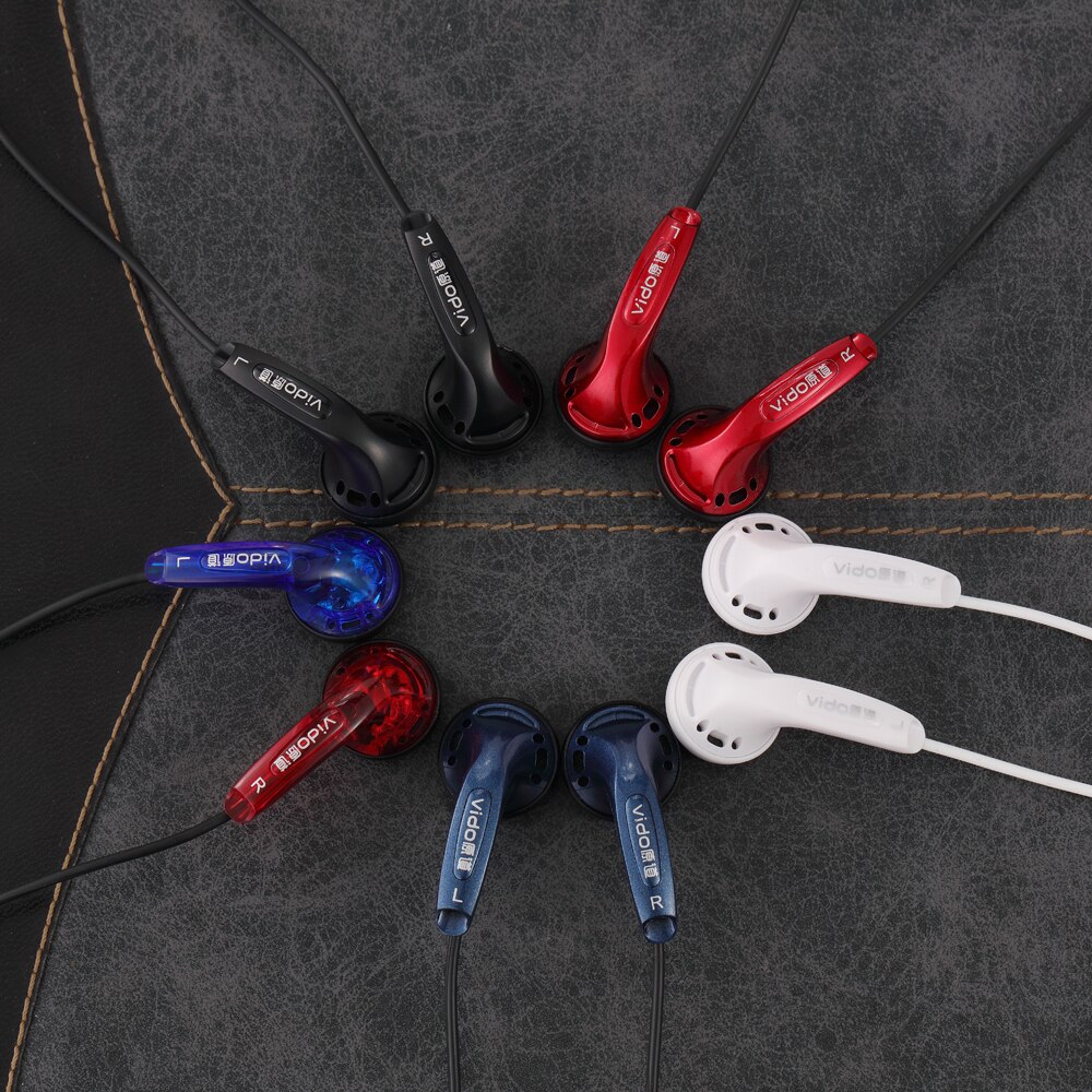 Vido – écouteurs HIFI HD filaires, oreillettes classiques, stéréo, musique, unité de pilote dynamique, basses lourdes, casque, Microphone, MX500, 3.5mm, 15.4mm