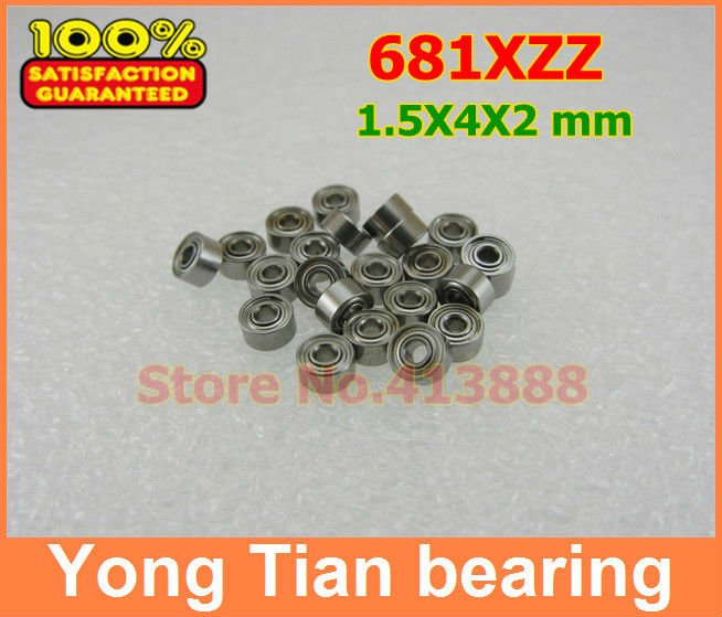 681XZZ L-415ZZ 1.5x4x2mm roulement à billes à gorge profonde Miniature roulement de modèle avion 681 681X 1.5*4*2mm
