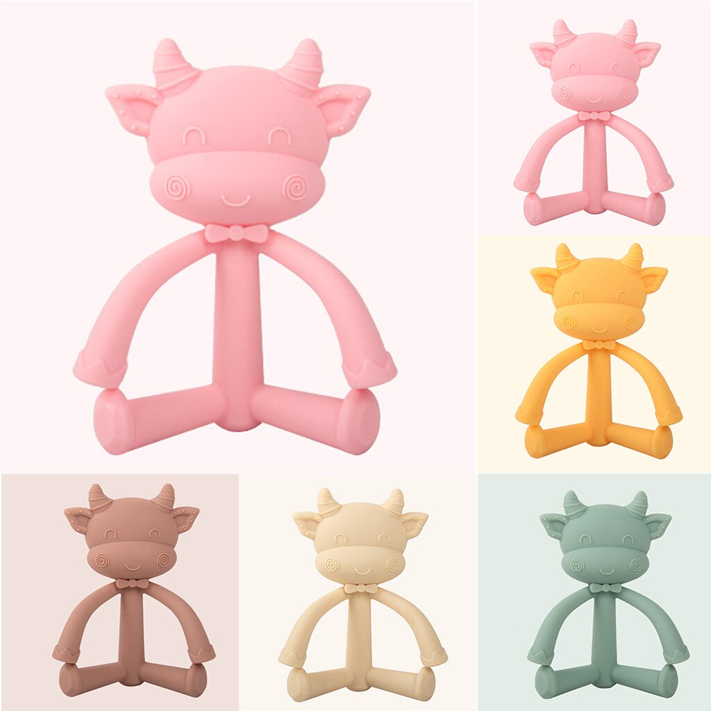 Peuters Zuigelingen Baby Tandjes Speelgoed Zachte Siliconen Fruit Bijtring Houder Cartoon Kids Bijtring Educatief Speelgoed Baby Shower Speelgoed 3