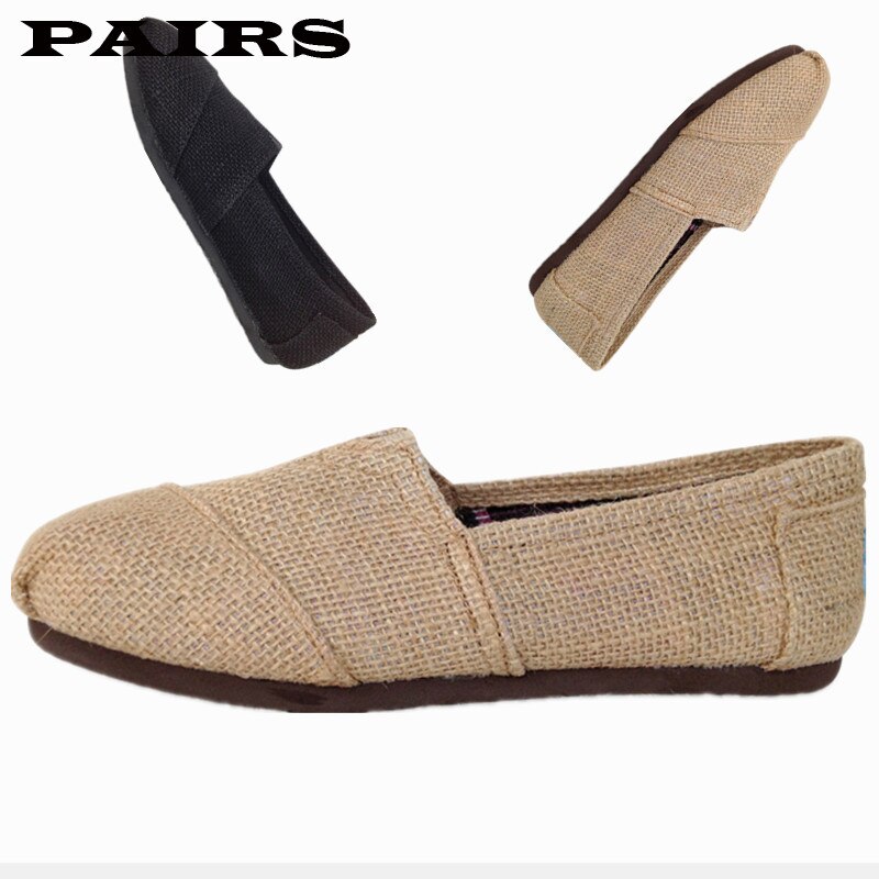 Spring Autumn Shoes Men Flat Shallow Loafers Hemp Shoes Fabric Male Casual Shoes Comfort Breathable Footwear zapatos de hombre