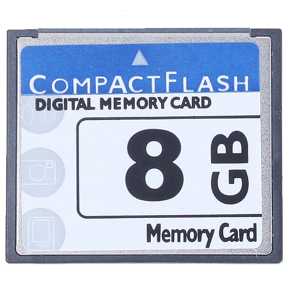 White&amp;Blue 8GB Compact Flash Memory Card