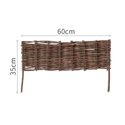 outdoor decor handcrafted wicker fence: B