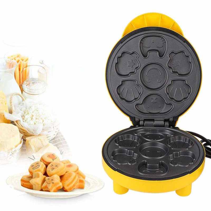 Mini fabricant de gâteau électrique mignon dessin animé gaufrier antiadhésif bulle oeuf gâteau four Pan petit déjeuner Machine EU Plug 220V