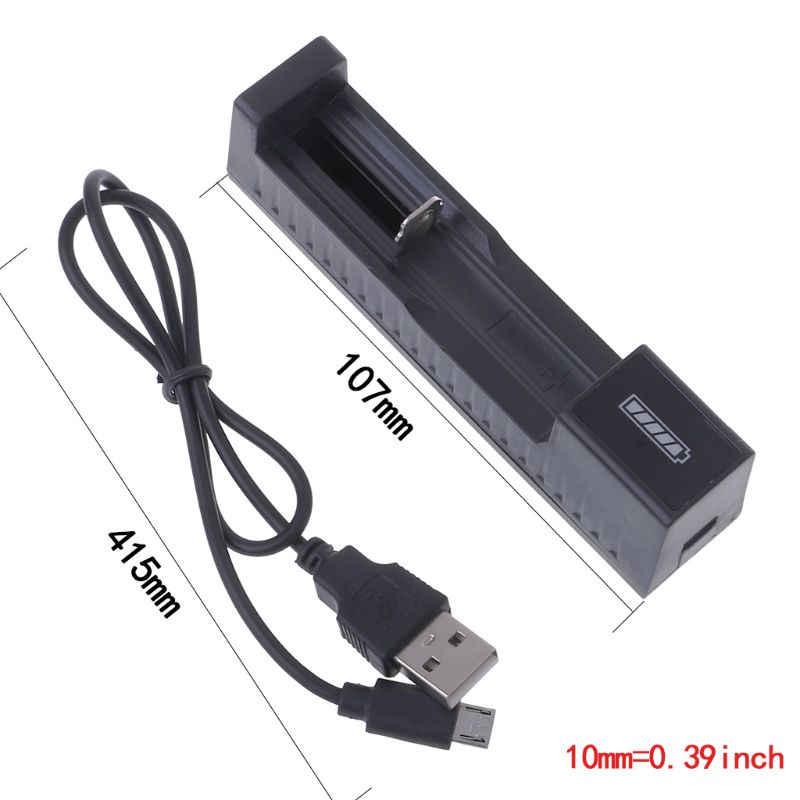 3.7V Universele Oplaadbare Batterij Usb Oplader Voor 18650 16340 14500 10400 26650 Li-Ion: Rechargeable Battery