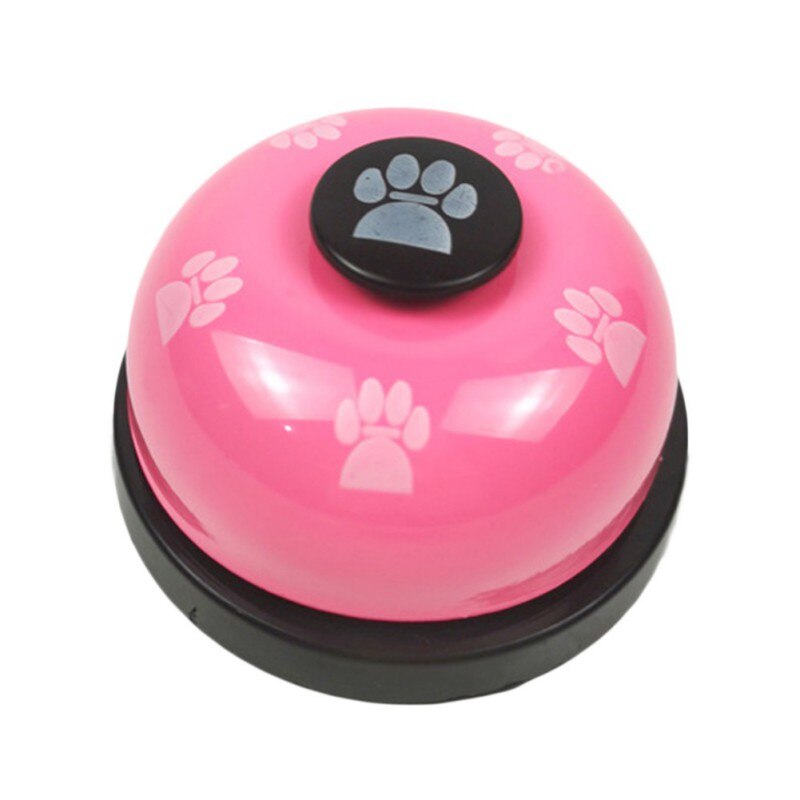 Juguete interactivo para perros mascotas Bell formación Bell Responder cachorro de alimentación de comida Bell gato timbre de perro Entrenamiento de mascotas suministros: Rosa