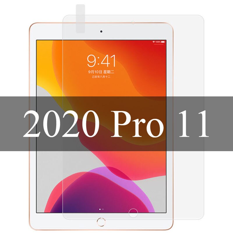 Tempered Glass For iPad Air 4 10.9" Pro 11 Screen Protector For iPad 10.2 Air 1 2 Mini 4 5 Protective Film Glass: 2020 pro 11