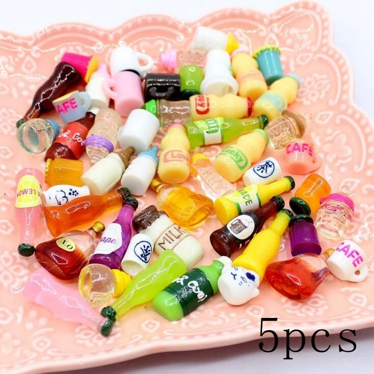 8pcs Cute Resin Candy Charms For Slime Filler DIY Cake Ornament Phone Decoration Resin Charms Lizun Slime Supplies Toys: 14