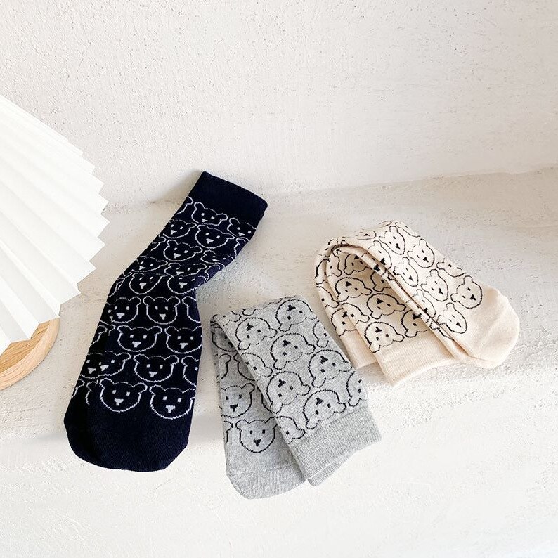 8812 Ins Koreaanse Versie Tij Sokken Kinderen Kalf Sokken Herfst Winter Cartoon Jongens En Meisjes 'Straight Board Sokken