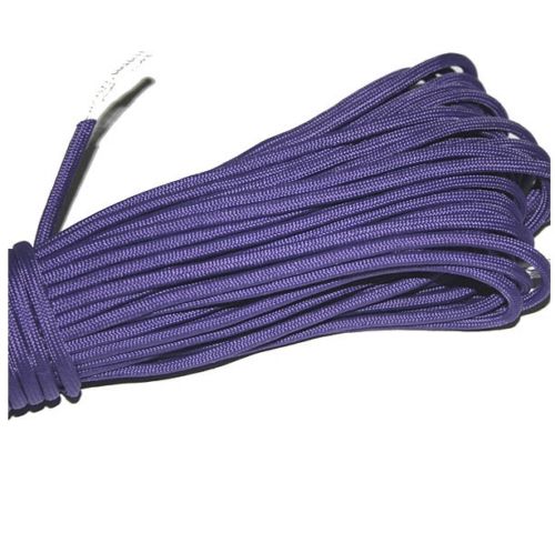30ft 550lb paracord snor faldskærmssnor med 7 kerne snor reb 4mm dia til camping vandreture udendørs hjem 9.1m solide farver: Lilla
