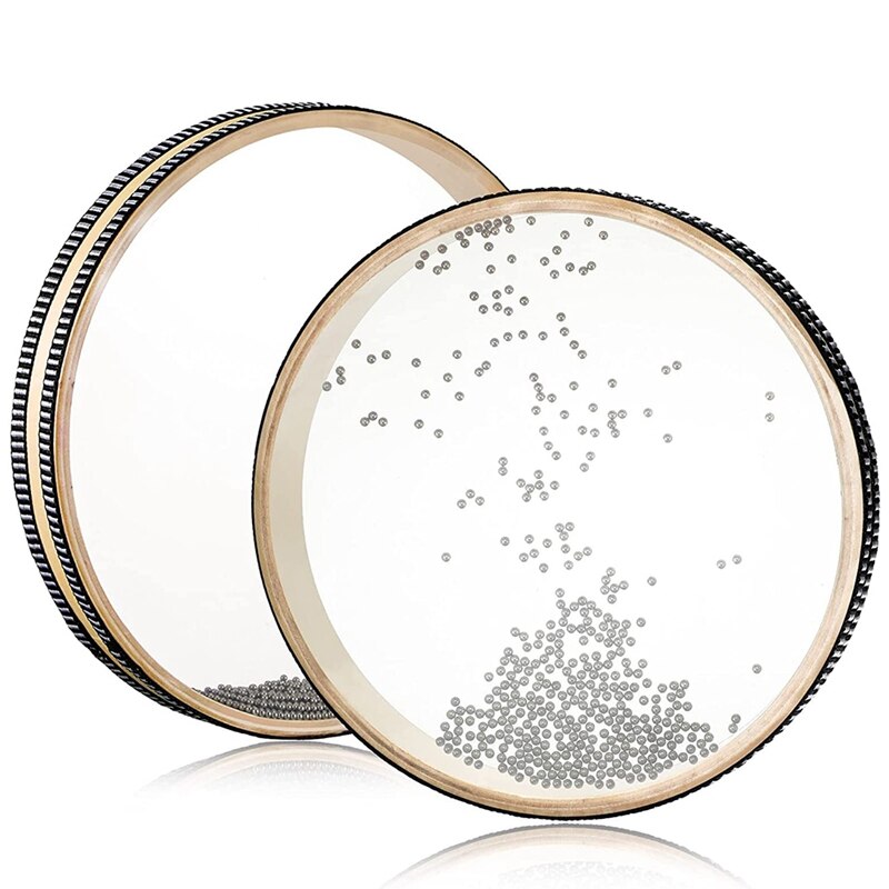 2 Pieces Wave Bead Hand Drum 8 Inch Sea Wave Sound Drum Wave Drum Ocean Sound Drum Musical Instrument Percussion: Default Title