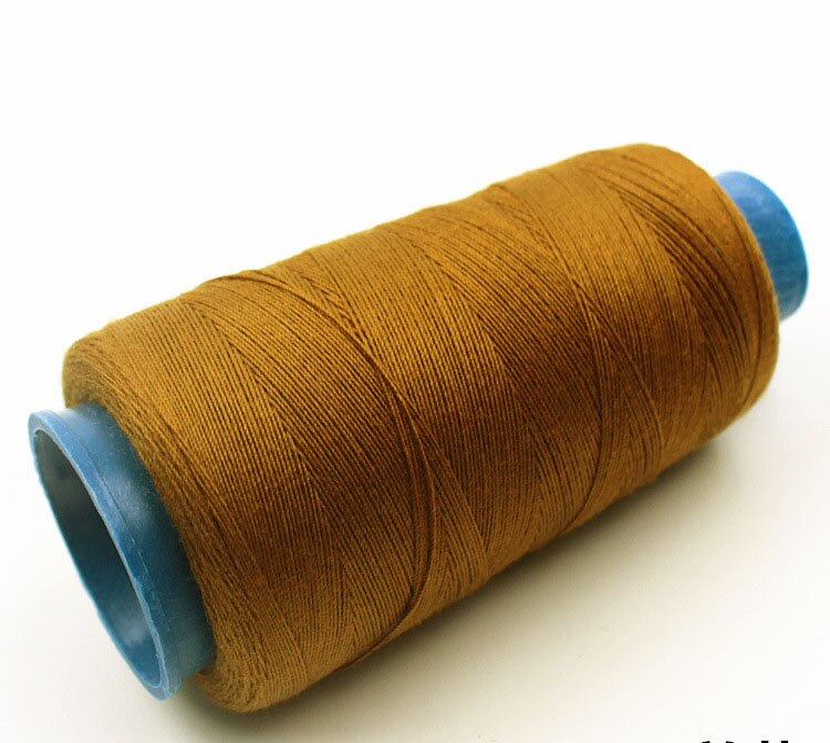 20s/3 Polyester Sewing Thread Jeans Thread Hand Stitching Canvas Coarse Cloth Denim Thread Sewing Machine Thread 3000yards: Ginger color
