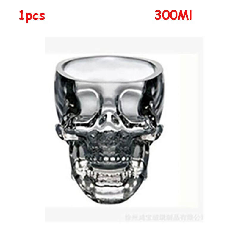 DEOUNY 6PCS Big Shot Glasses For Vodka Tequila Shots Set Drinkware Cup 80ml&150ml&300ml Crystal Halloween Home Party Whiskey: 1pcs 300ml