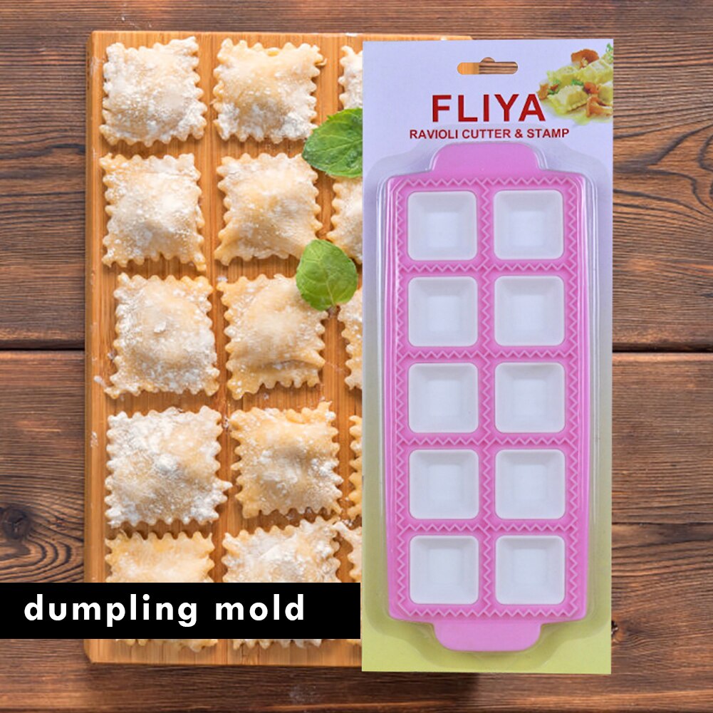 Multifunktionell plast ravioli form dumplings cutter dumpling maker form wrapper presser formar matlagning bakverk cutter bakverk verktyg