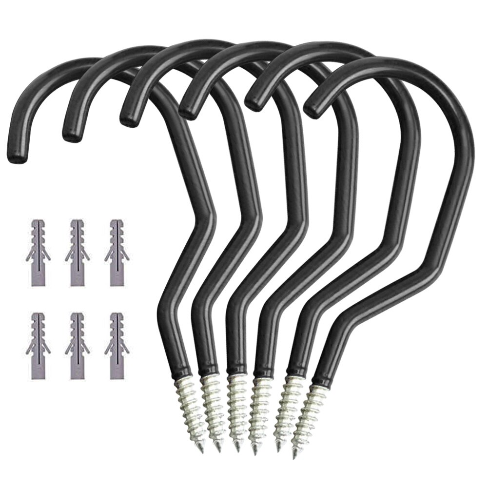 6 pièces crochets de vélo crochets de stockage de vélo robustes cintres de rangement hangar Garage crochet en métal support de support pour mur