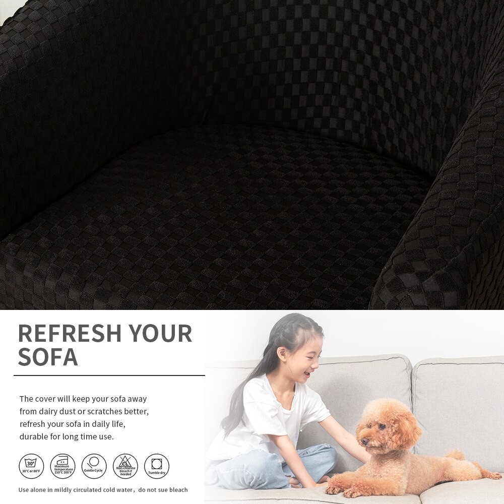 Elastische bankhoes katoen strakke wikkel all-inclusive bankhoezen voor woonkamer hoekbankhoes fauteuilhoes 1- zits
