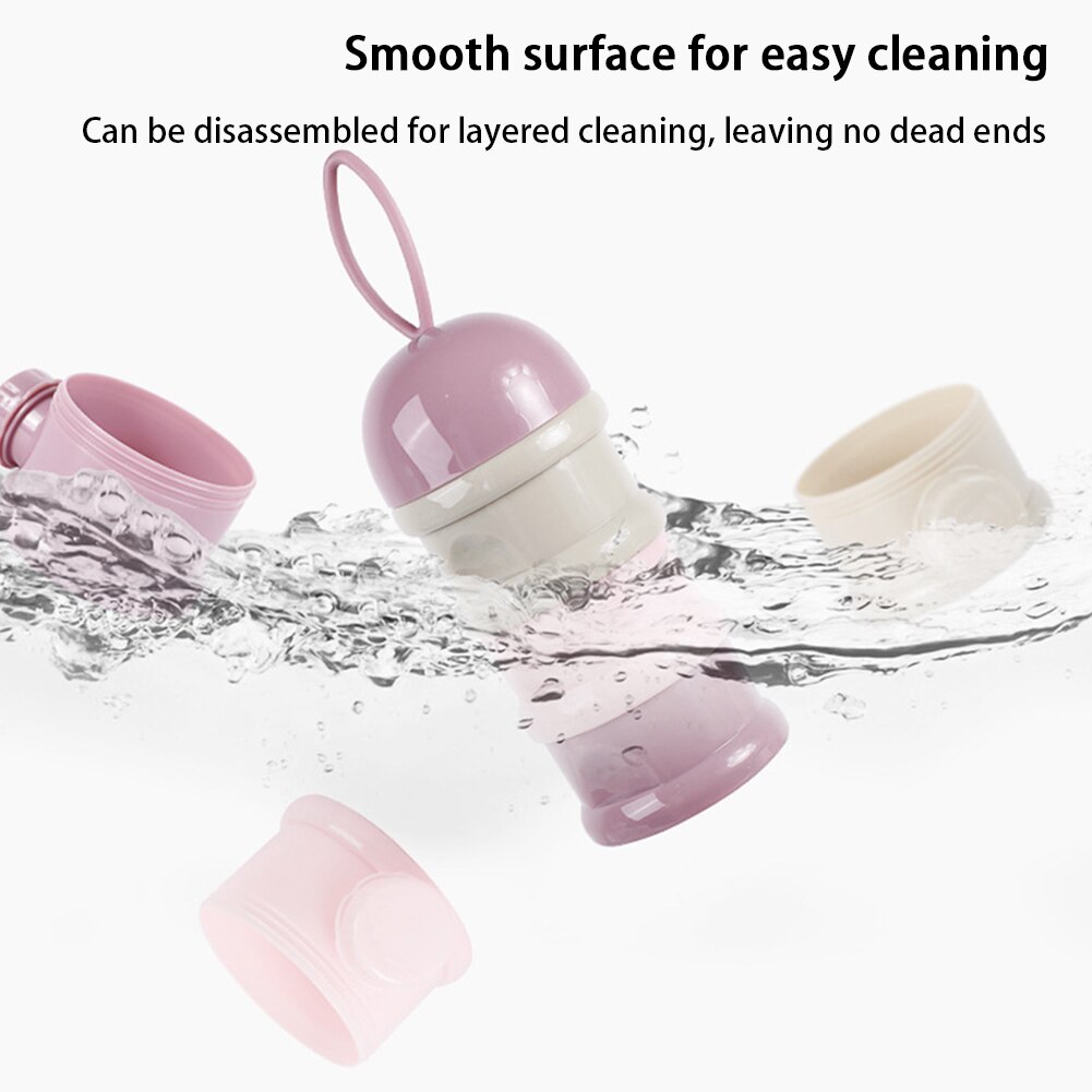 Baby Melkpoeder Voedsel Opslag Formule Dispenser Multifunctionele Drie Lagen Container Draagbare Leuke Herbruikbare Snack Box Schoon
