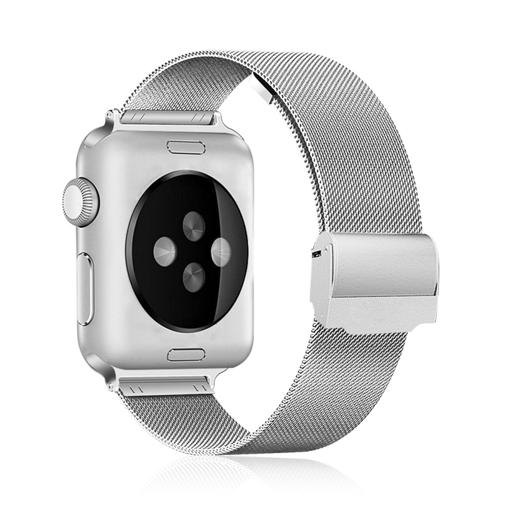 Milanese apple pulseiras de relógio 38mm 40mm 42mm 44mm aço inoxidável ouro apple pulseira para iwatch série 1 2 3 4 5
