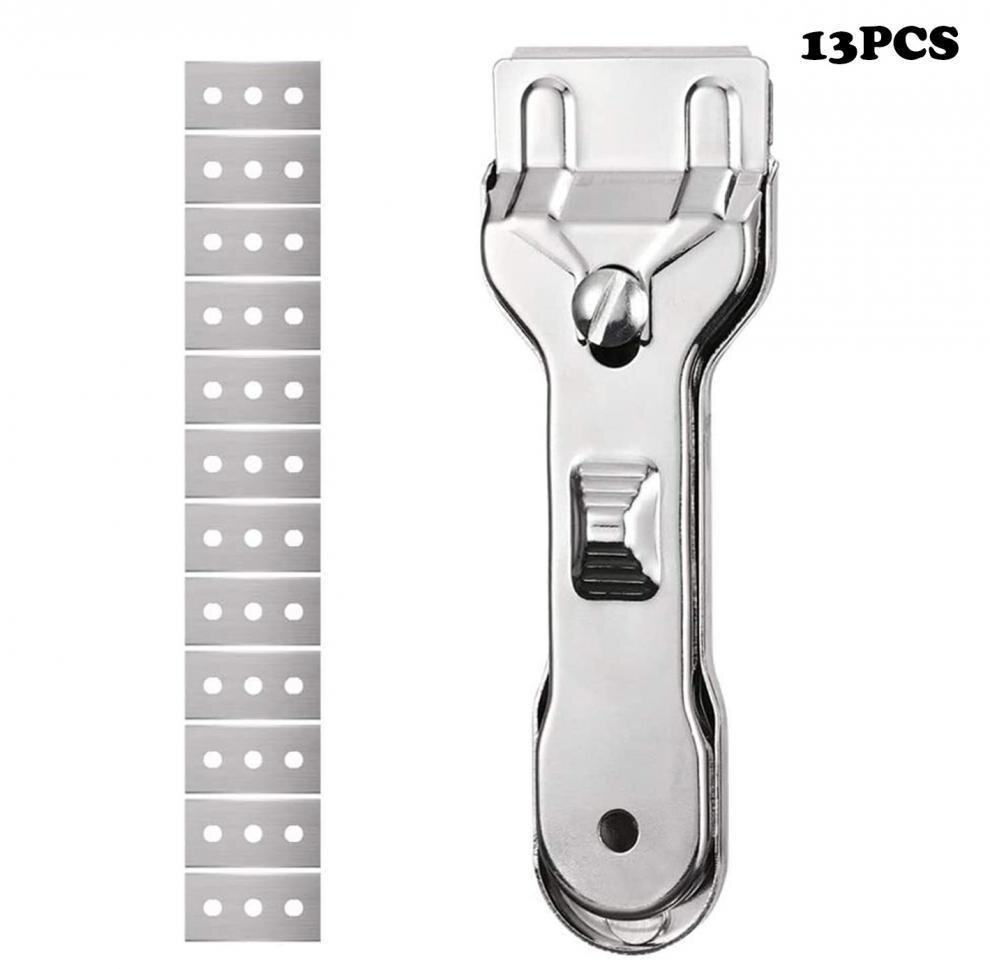 13pcs/set Stainless Steel Scraper Tools Non Scratch For Removing Decal Stickers