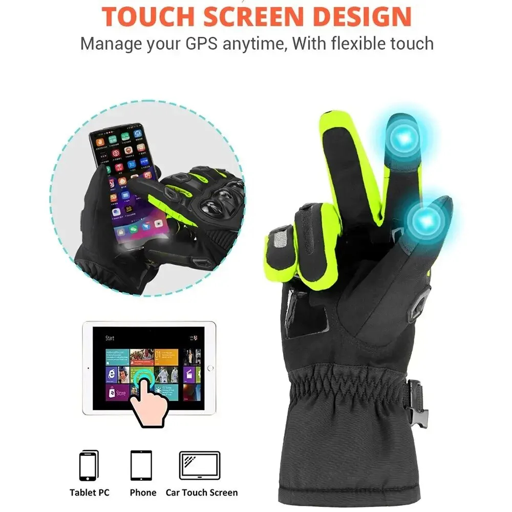 Guanti da moto Guanti protettivi da moto caldi antivento invernali Guanti da equitazione tocco schermo da motocross impermeabili