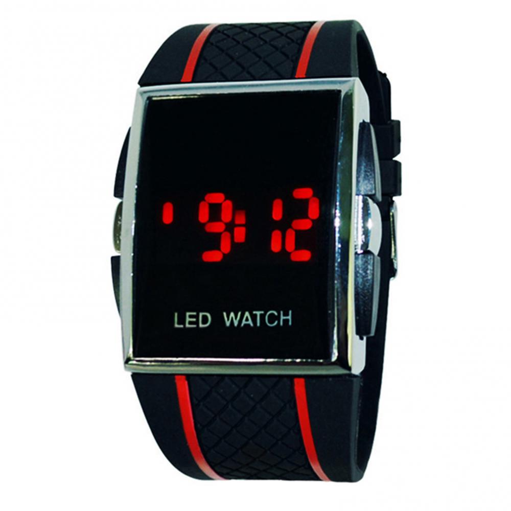 Unisex Men's Digital Wrist Watch LED Digital Display Square Case Cool Sports Casual Men Wrist Watch Kids