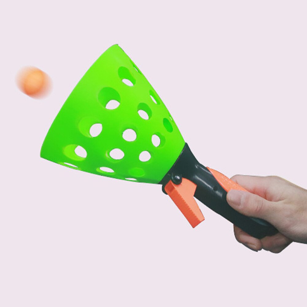 2 Pairs Interactive Plastic Parent-Child Toss Game Double Play Balls Launch and Catch Balls for Garden Kids Backyard Adults