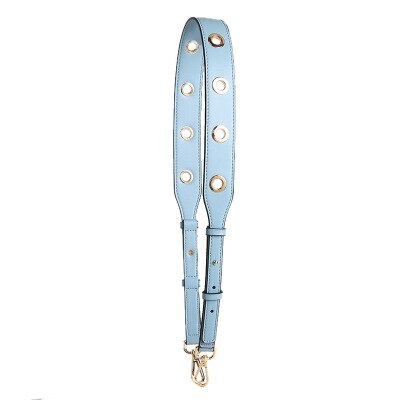 Rivet Adjustable Shoulder Strap Female PU Replacement Bag Parts Accessories Summer Colorful Handbag Belts For Women: Sky Blue