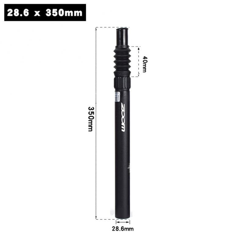ZOOM-tija de sillín antichoque para bicicleta de montaña, ajustable, suavidad y resistencia, amortiguador: 28.6X350mm
