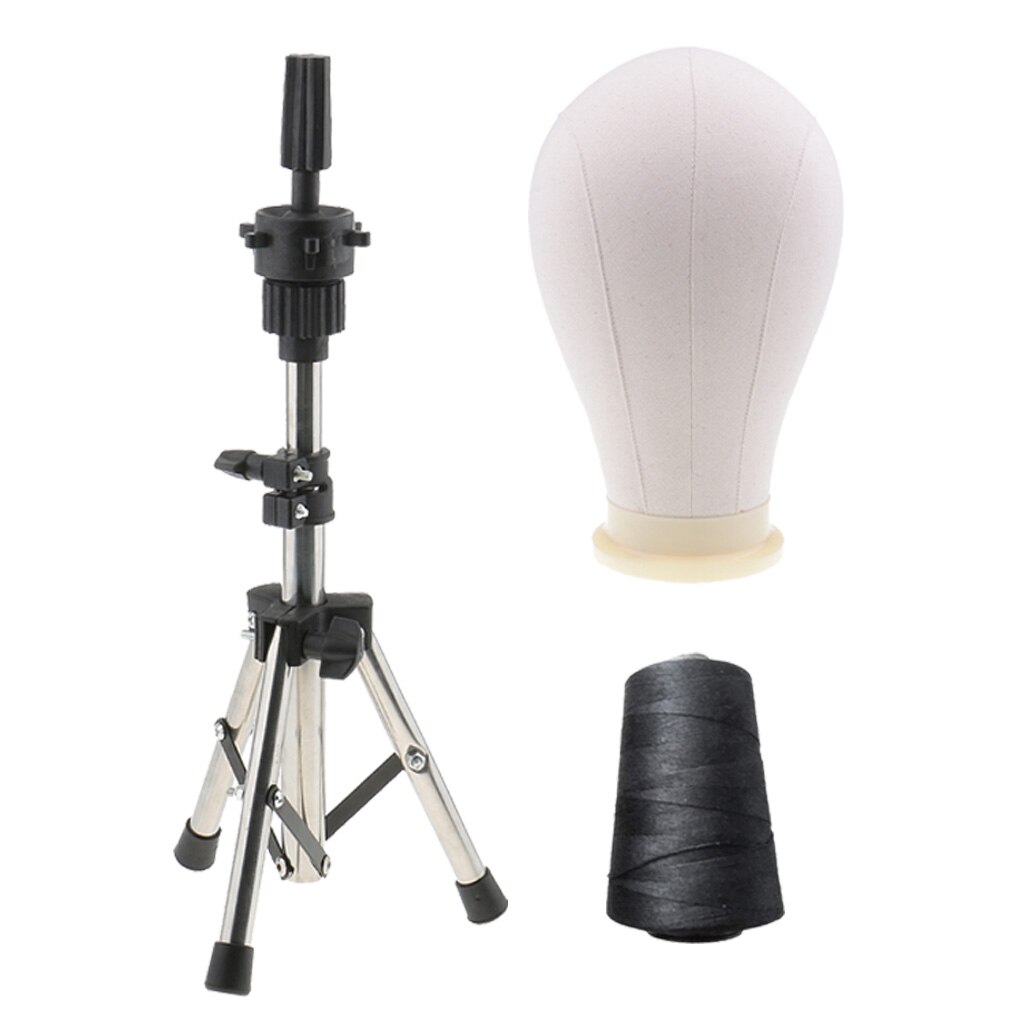 Cabeza de Maniquí de corcho para pelucas, soporte para pelucas, hilo de extensión de pelo, 24 pulgadas