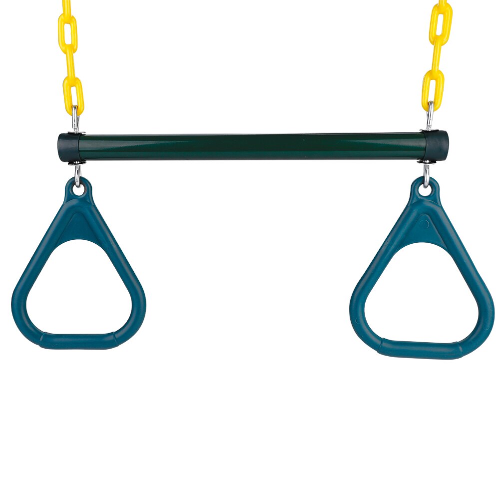 Udendørs trapeze svingstang ringe kæde sæt fitness træning gymnastik tilbehør egnet til at sætte i legeplads baghave