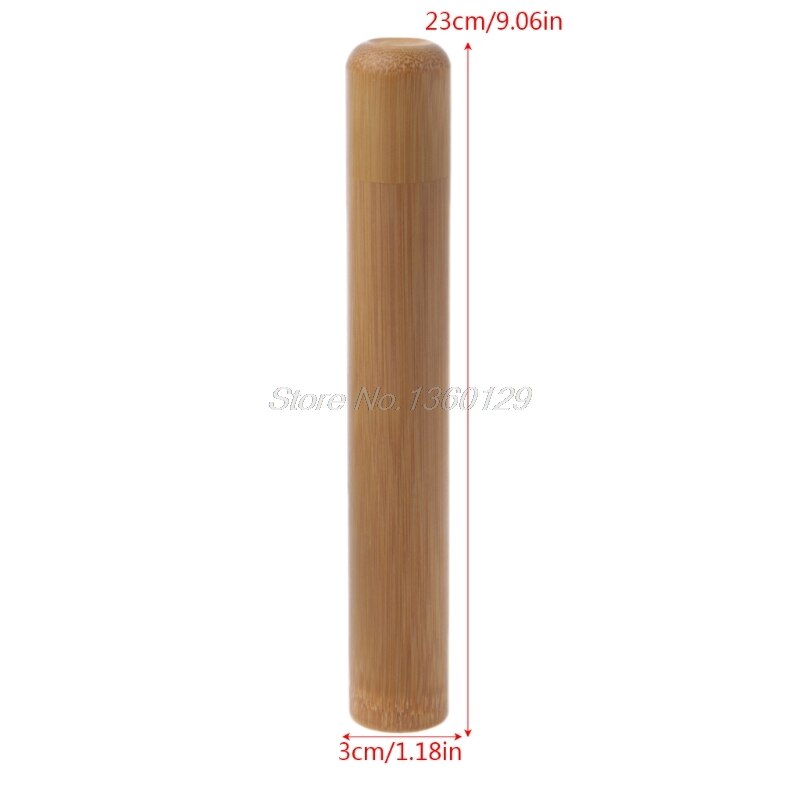 Tube de bambou boîte à thé hermétique petit récipient épices pot de stockage avec couvercle 4 taille: 23cm