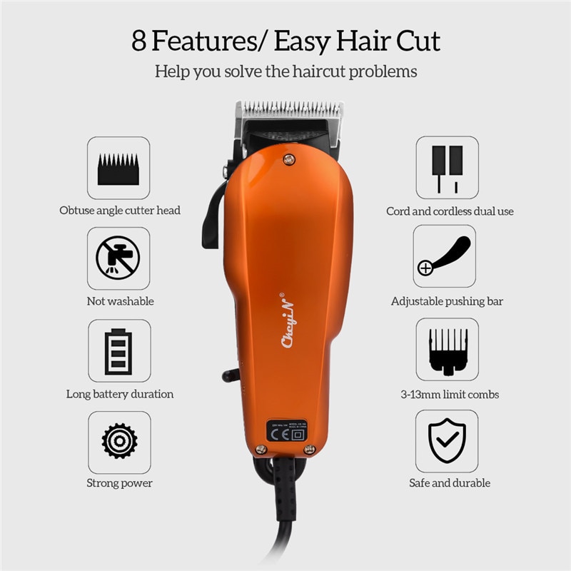 High Power Mens Krachtige Elektrische Tondeuse Professionele Tondeuse Kapper Snijmachine Voor Volwassen Baby Styling Tool 42