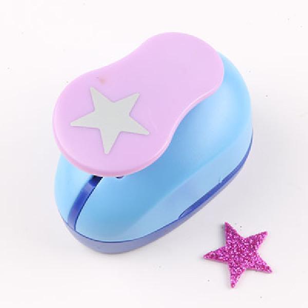 Large Scrapbooking Paper Craft Punch Kids Diary Decorate DIY Cutter Kawaii School Hole Punchers for Handicrafts Drilling Machine: Pentagram