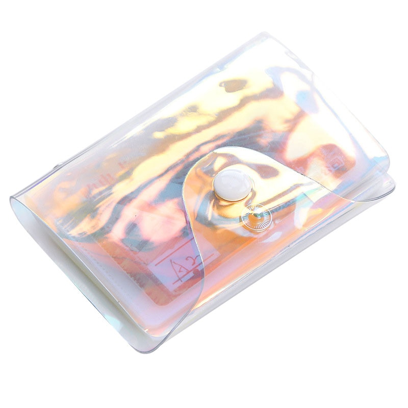 Transparent Credit Card Holder Women Card Case Organizer Wallet Clear Pvc Passport Cards Cover 20/36Bits Card Bag