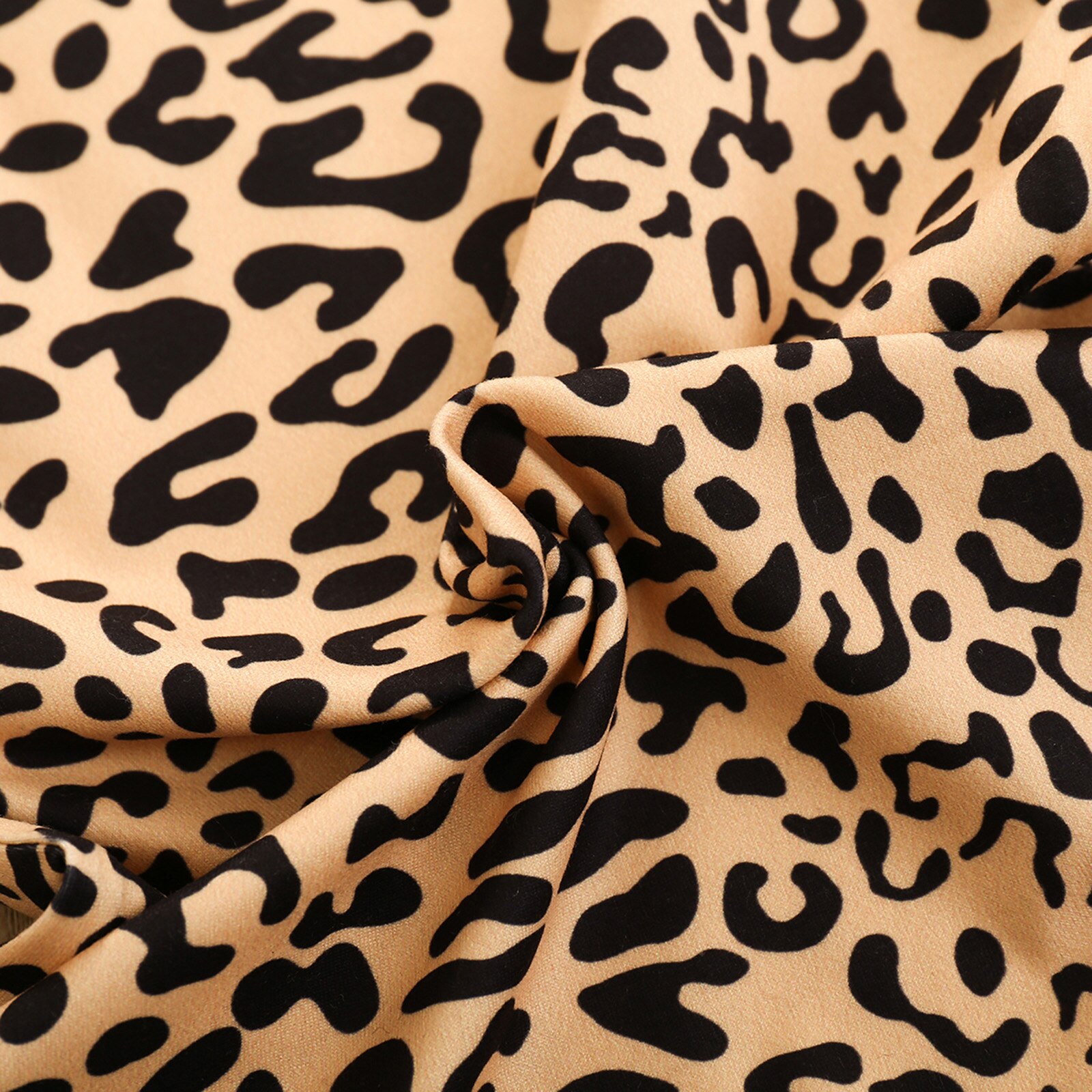 0-24M Baby Zomer Kleding Meisjes Jongens Toevallige Romper Kaki Luipaard Gedrukt Patroon Boothals Mouwloze Junmpsuits