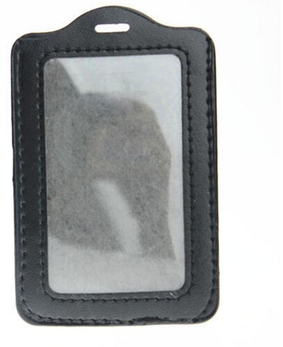 Zwarte imitatieleren visitekaartjeshouders 11.2*7.2cm 10