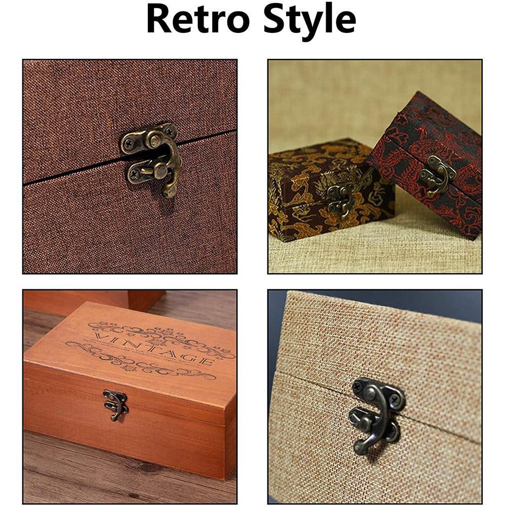Loquet Antique Vintage pour boîte à bijoux, loquet, coussin à loquet, , serrure de poitrine, charnières, accessoires de boîte à boucle dissimulée