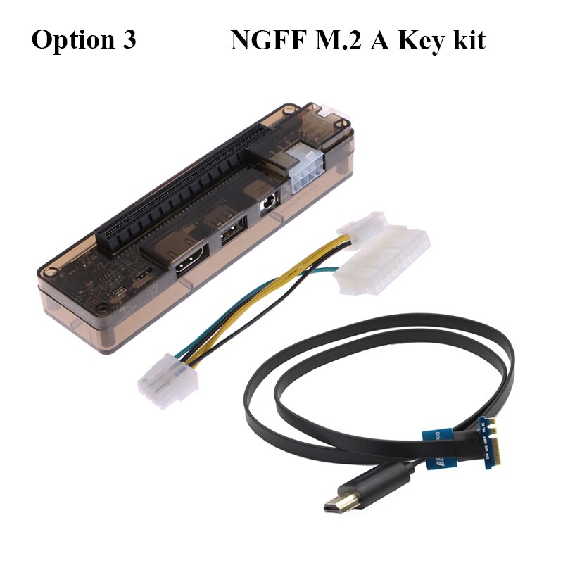 EXP GDC External Laptop Video Card Dock Graphics Card Laptop Docking Station with Mini PCI-E Expresscard NGFF M.2 A Key Port: Option 3