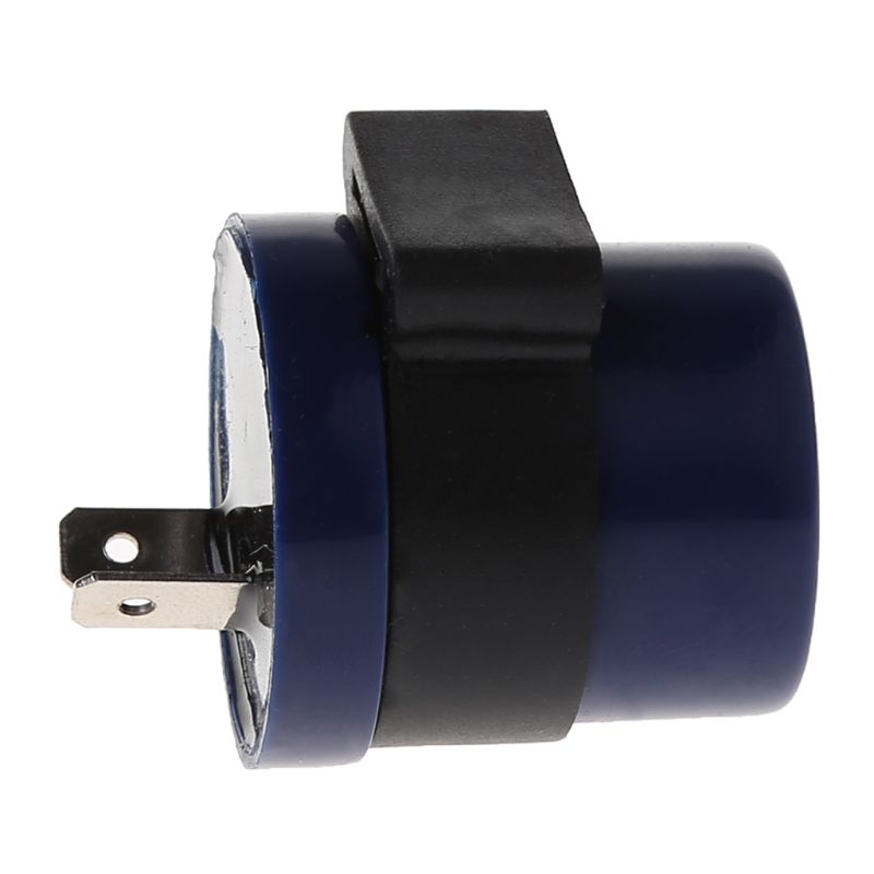 Clignotant LED bleu intégré pour moto, entrée DC 6V 12V, 2 broches, moteur, indicateur de relais