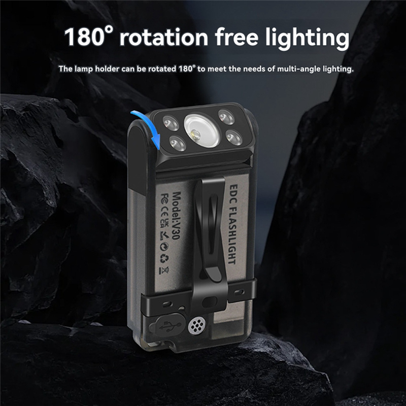 B50b-v30 lommelygter nøglering powerbank nøglering lys camping fiskelommelygte nødsituation