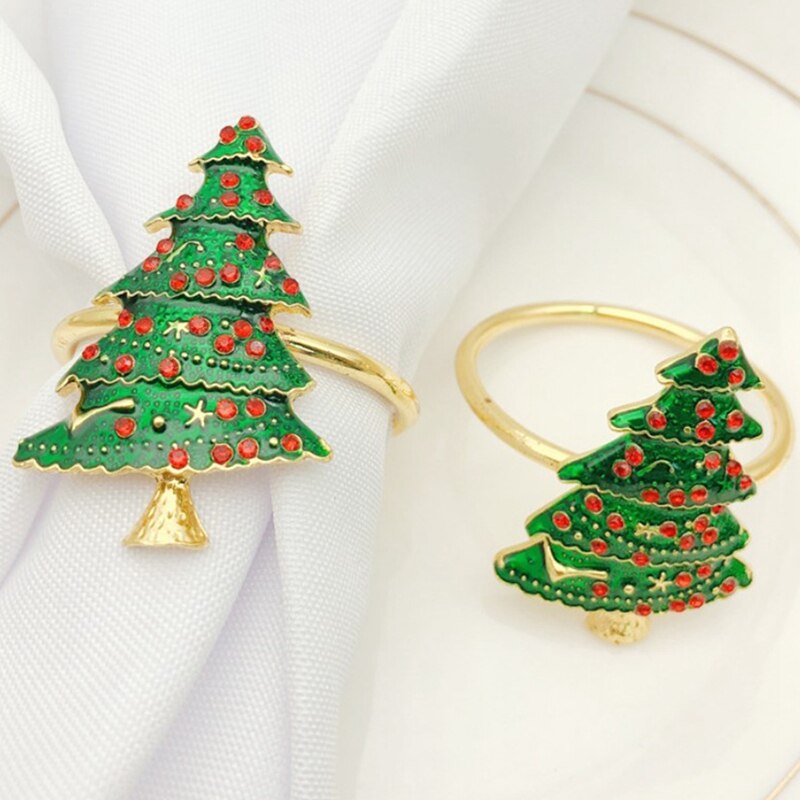 Kerst Servetringen-Set Van 8 Servethouder Ringen V... – Grandado