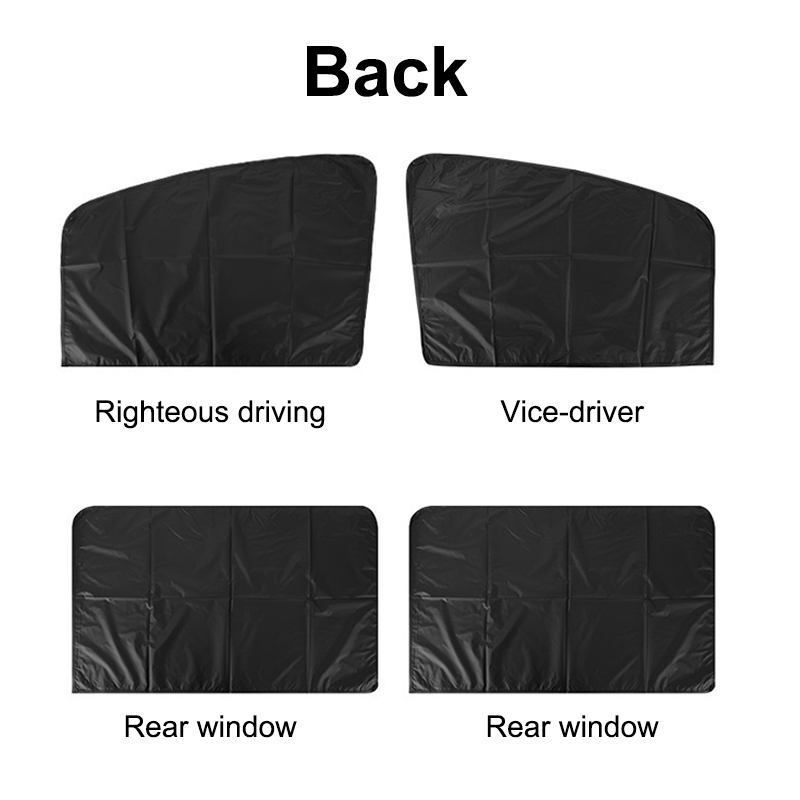 Zonneschermgordijnen voor de zijruit van de auto - Zomerzonbescherming UV-reflecterende magnetische privacyafdekkingen: Transparant