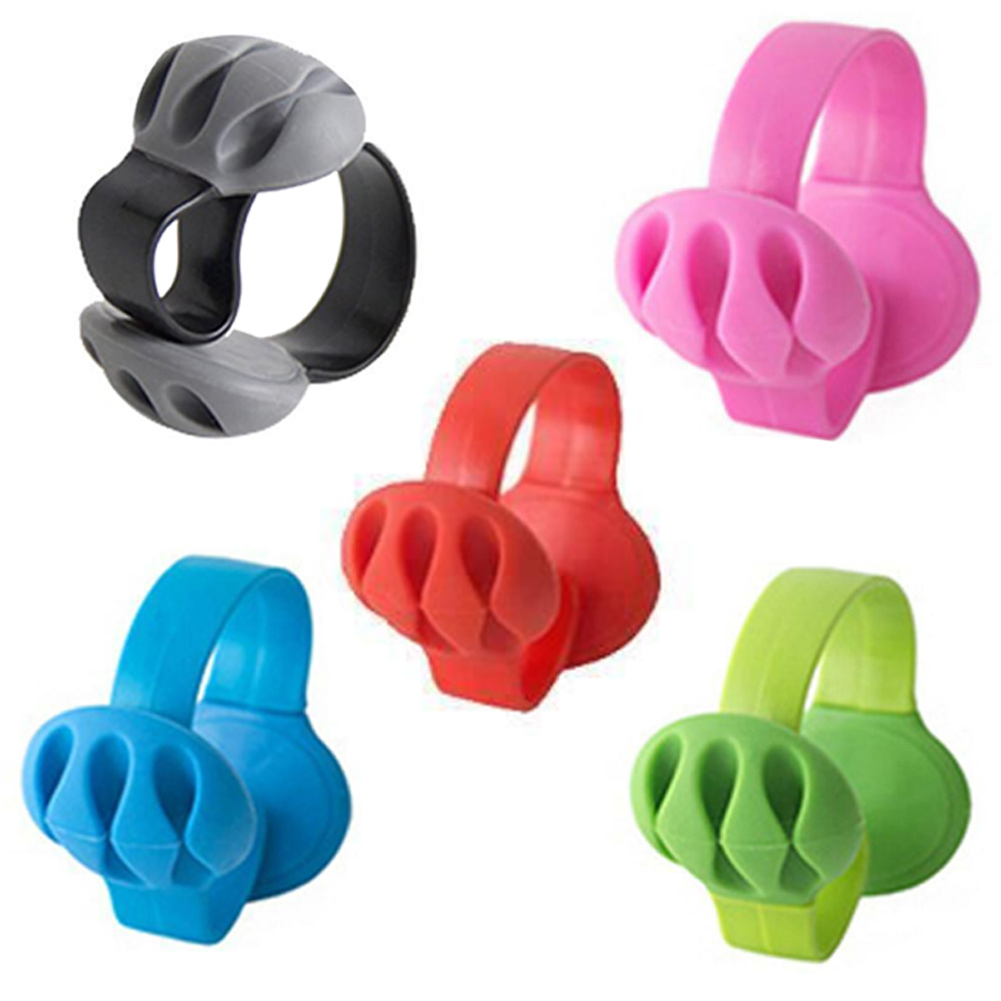 Cable Clip Desk Tidy Organiser Wire Cord Lead USB Charger Holder Fixer YU-Home: 5pcs