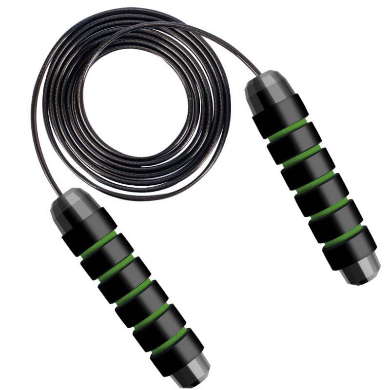 springen Seil Verwicklung-Freies Schnelle Geschwindigkeit Springen Seil Kabel mit Kugellager Stahl Springseil Fitnessstudio Fitness Hause ÜSpund schlanken Körper: Grün