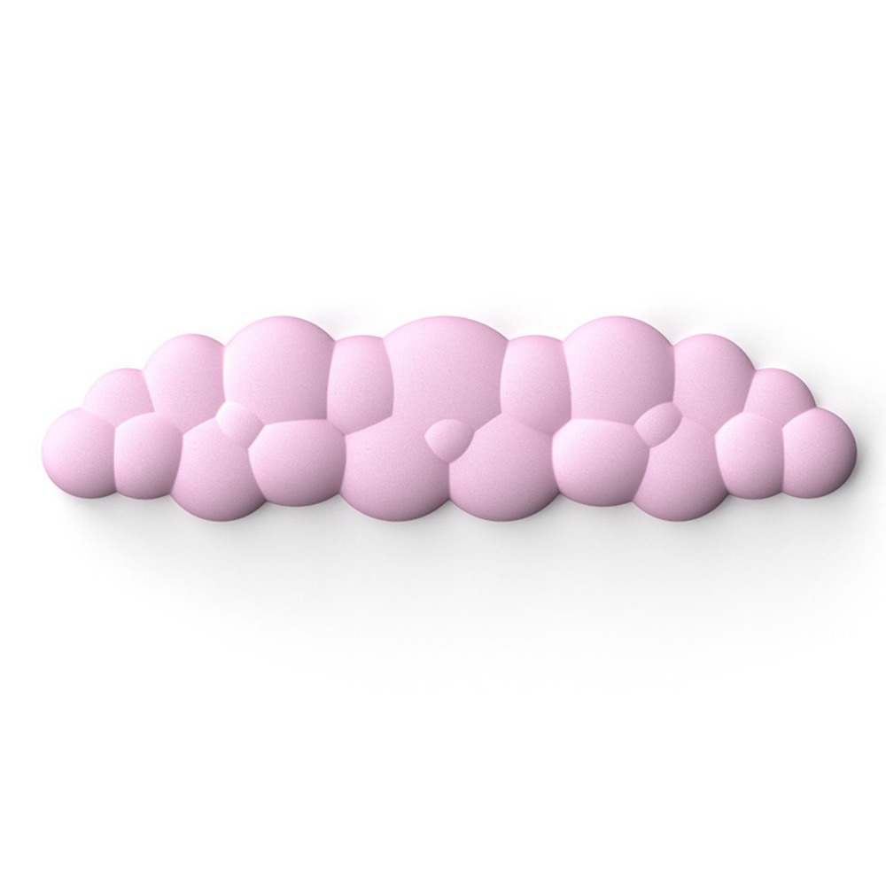 Ergonomische Cloud-Maus- und Tastatur-Handballenauflage – rutschfester Memory-Schaum für Gaming/Büro, weiches PU und leicht zu reinigen: Rot