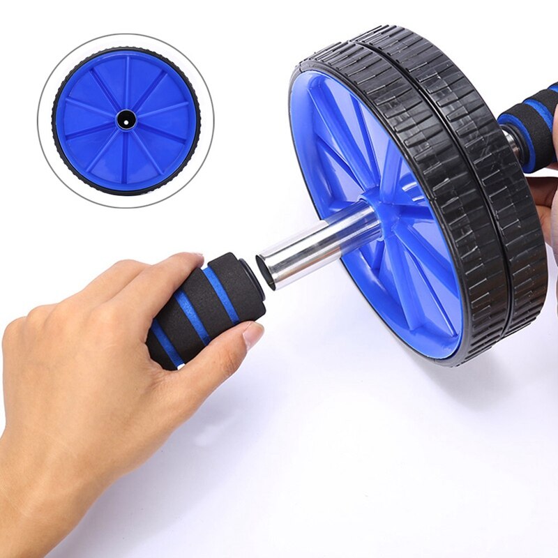 Equipamento do exercício dos rolos da roda da imprensa abdominal de duas rodas para a aptidão da construção do corpo do gym em casa